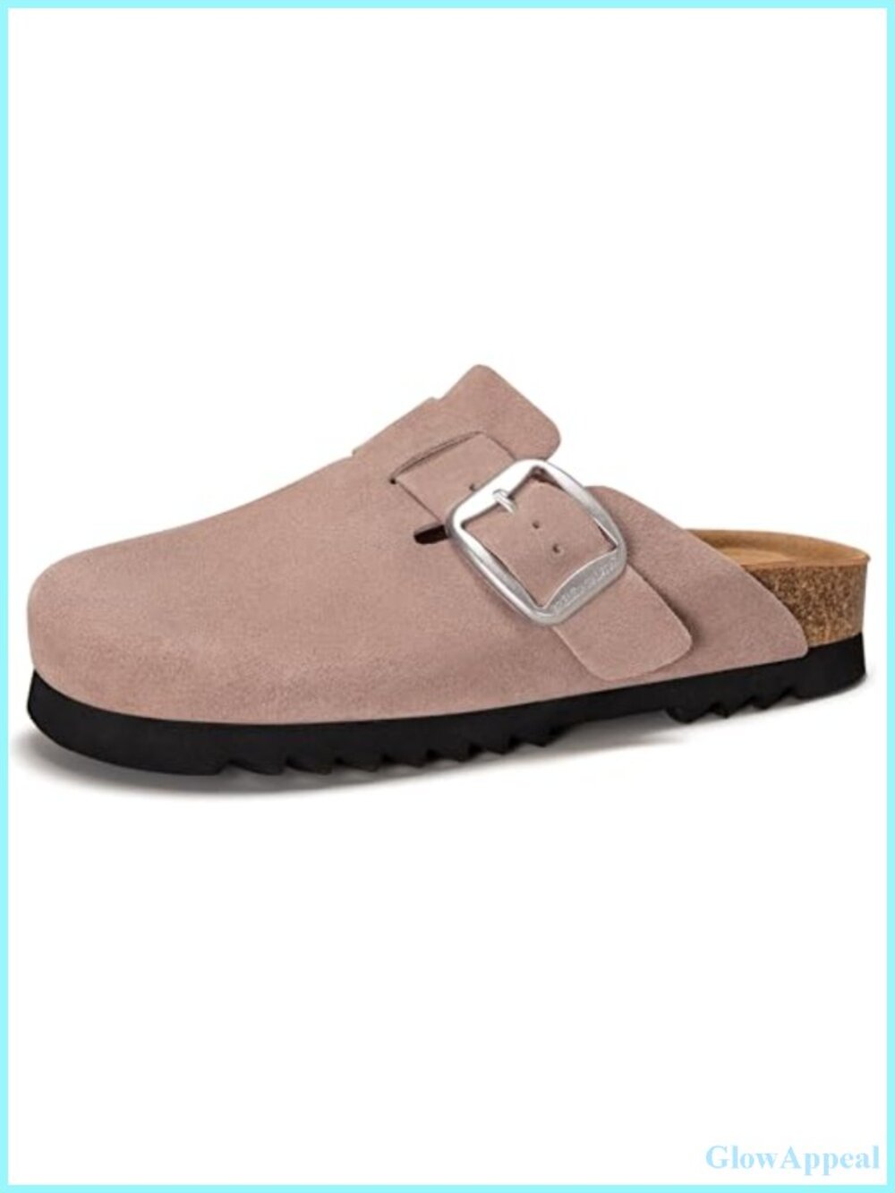 Women's Leather Mules Clogs Slip-On Sandals Arch Support Memory Foam Slip